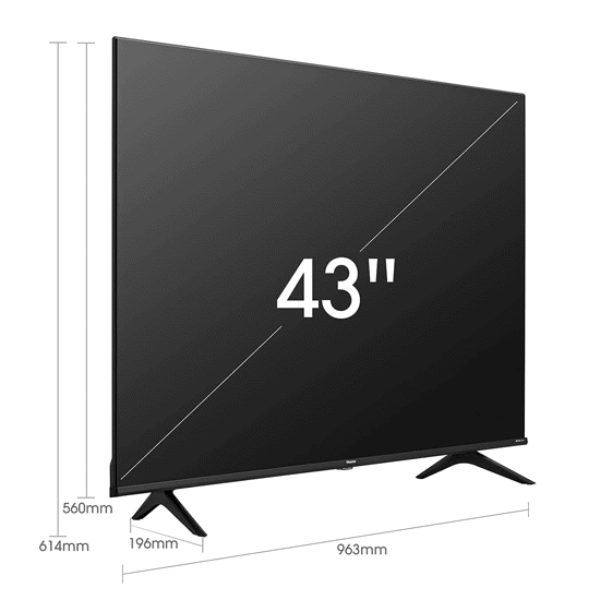Hisense Tv 43 A61 K 43" 4 K Uhd Dolby Vision